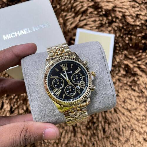 Michael Kors Mens GoldTone Lexington Chronograph Watch MK8494   Walmartcom