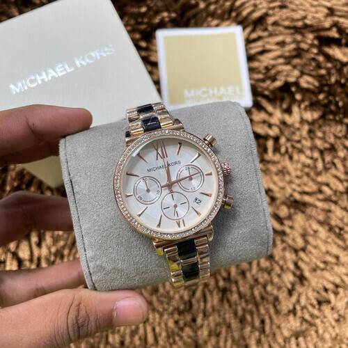 Michael Kors MK4650 Liliane Black Ceramic Watch 33mm