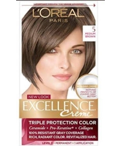 L'Oreal Paris Excellence 5 Medium Brown Hair Color