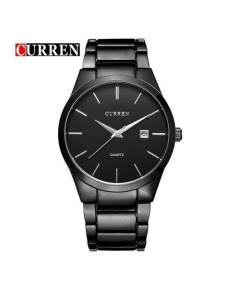 CURREN 8106 - Stainless Steel Analog Watches For Men - Black