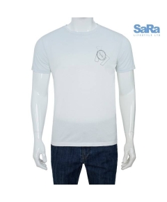 SaRa Mens T -Shirt blue & white