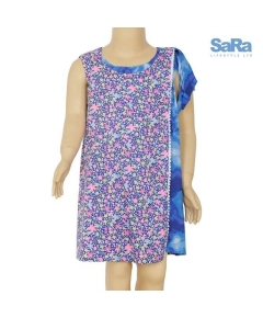 SaRa Girls Frock Blue print