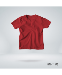 Fabrilife Kids Premium Blank T-shirt - Red