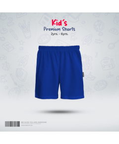 Fabrilife Kids Premium Shorts- Royal-blue