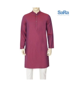 SaRa Men's Panjabi Maroon