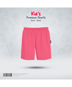 Fabrilife Kids Premium Shorts- Deep pink