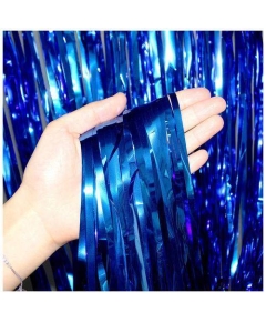 Curtain For Photography Background Party Decoration-Blue Color