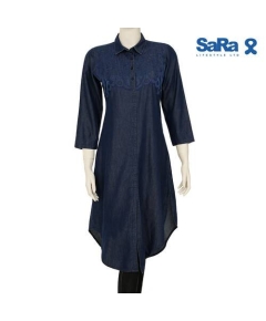 SaRa Ladies Denim Ethnic (WDK11WB-Indigo)