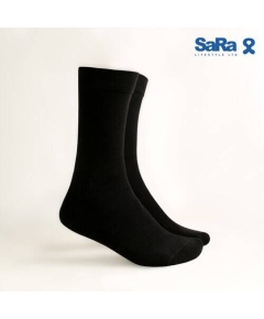 SaRa SARA LONG SOCKS (21LS1-STRIPE/CHECK/Black)