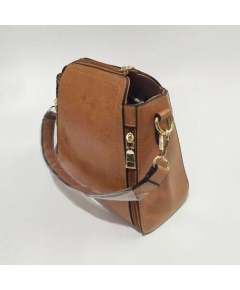 Bucket Ladies Bag, Color: Brown