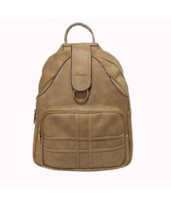 Lotus Backpack Ladies Bag, Color: Beige