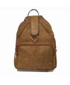 Lotus Backpack Ladies Bag, Color: Brown