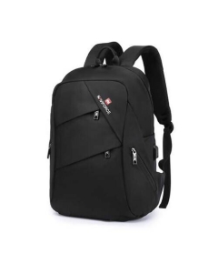 NAVIFORCE B6804 School Bag 16 inch Laptop USB Rucksack Anti Theft Men Backbag Travel - Black