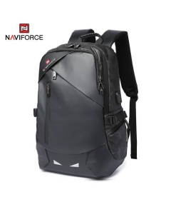 NAVIFORCE B6807 Quality Nylon Waterproof Travel Backpacks Fashion Multifunction Large Capacity and USB - CF Gray