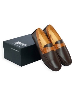 Dark Brown Exclusive Loafers Men's SB-S176, Size: 39