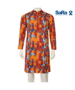 SaRa Men's Panjabi (MIN1MPJ122SC-Printed)