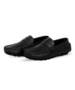 Black Driver Club Leather Loafer Men's SB-S125, Size: 39