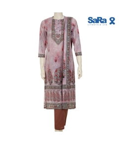 SaRa Ladies Ethnic 3 pcs (WLW91FB-Grey print)