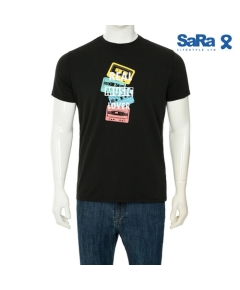 SaRa Men T-Shirt (MTS161YF-Black)