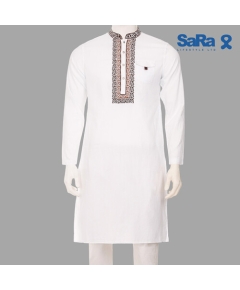 SaRa Mens Panjabi (MPJ101ACB-White)