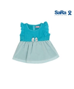 SaRa Girls Frock (GFR142FFDK-Teal)