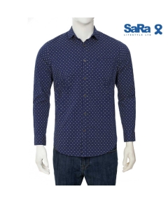 SaRa Mens Casual Shirt (MCS612FCL-Maroon Check)