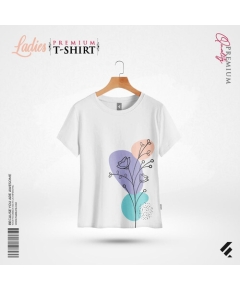 Fabrilife Women Premium Tee T-Shirt- Snow White