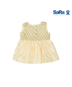 SaRa Girls Frock (GFR152FFBG-OFF WHITE)