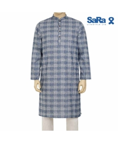 Sara Mens panjabi blue, Size: S