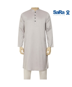 SaRa Mens Panjabi (MPJ13FCG-Grey), Size: S