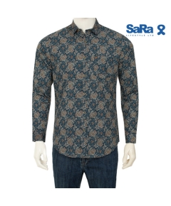 SaRa Mens Casual Shirt (MCS602FCH-Printed), Size: S