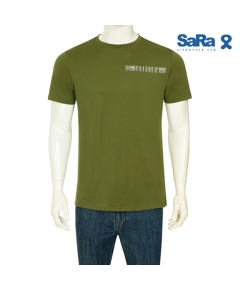 SaRa Mens T-Shirt (MTS571YK-Olive Green), Size: S