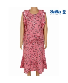 SaRa GIRLS FROCK  (GFR322FFK-Pink), Baby Dress Size: 2-3 years