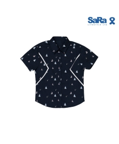 SaRa Boys Casual Shirt (BCS232PEK-Navy blue), Baby Dress Size: 2-3 years