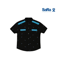 SaRa Boys Casual Shirt (BCS242PEK-Black), Baby Dress Size: 2-3 years