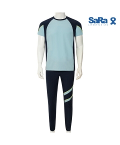 SaRa Men's Sport Swear Set (MSJ11YEAB-Sky blue), Size: M