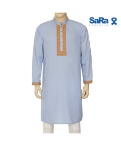 SaRa Mens Panjabi (MPJ433FCB-SKY), Size: S