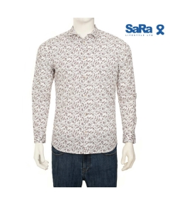 SaRa Mens Casual Shirt (MCS253FC-Printed), Size: S