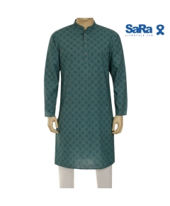 SaRa Mens Panjabi (MIN3MPJ633FMA-Printed), Size: S