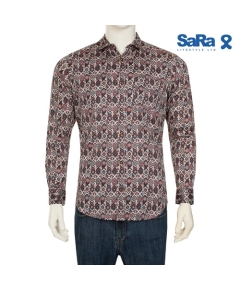 SaRa Mens Casual Shirt (MCS383FC-Printed), Size: S