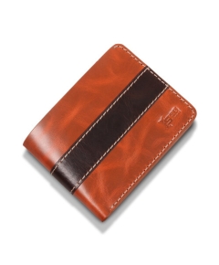 Oil Pull Up Leather Striped Wallet SB-W150