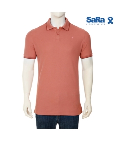 SaRa  Mens Polo Shirt (MPO162FKD-Terracotta), Size: S