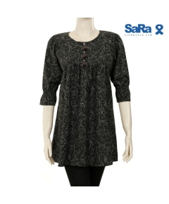 SaRa Ladies Fashion Tops (WFT1743FIB-Printed), Size: S