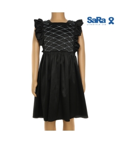 SaRa Girls Frock (GFR11YHBG-Black)