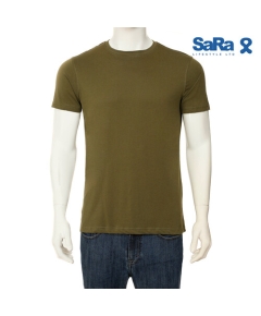 SaRa Mens T-shirt (MTS472FKD-Olive), Size: S