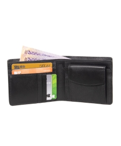 Black Classic Leather Wallet SB-W166, Size: 39