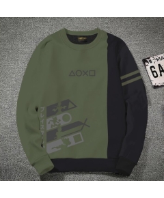 Premium Quality Xoxo Moss Cotton High Neck Full Sleeve Sweater for Men