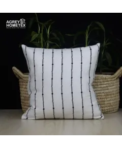 Decorative Cushion Cover, White, (18x18), 78337