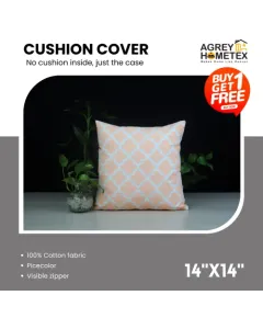 Decorative Cushion Cover, Picecolor (14x14) Buy 1 Get 1 Free_78354