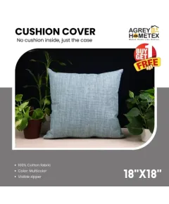 Decorative Cushion Cover, Multicolor (20x20) Buy 1 Get 1 Free_78558